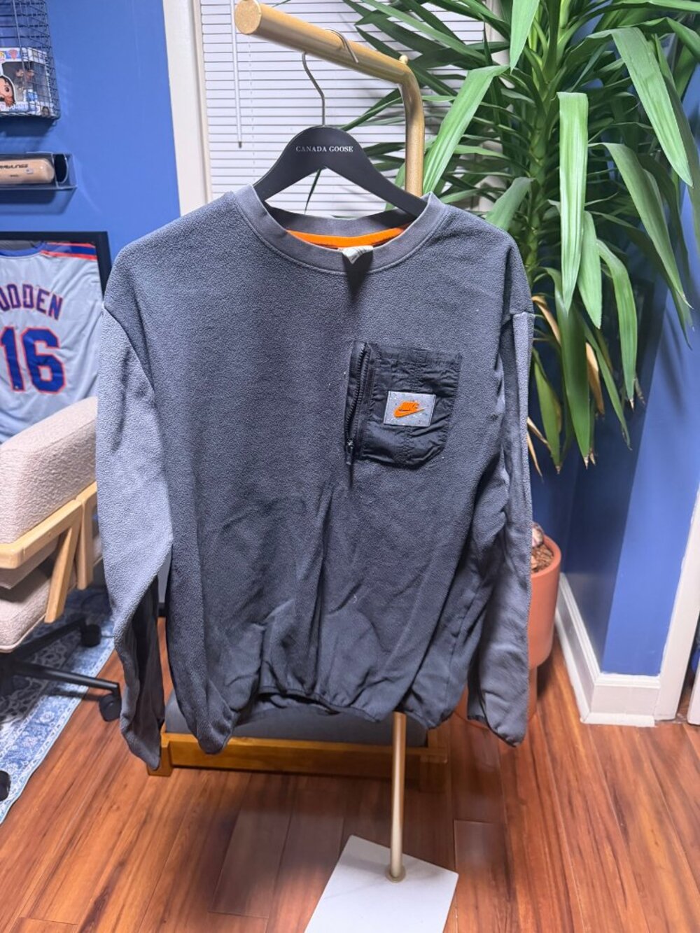 Nike Therma-FIT Fleece Crewneck Sweatshirt Gray Size L